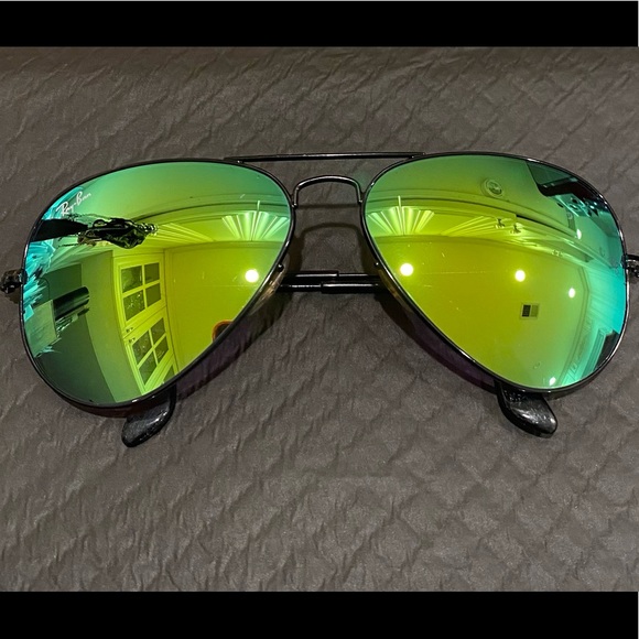 Ray-Ban Accessories - RayBan Aviator Blue/Green Mirrored Tint